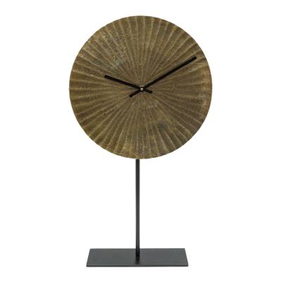 Horloge pendule à poser couleur gold antic Ø31cm H:54cm