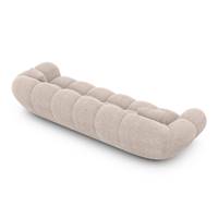 Sigono canapé 4 places en tissu texturé beige