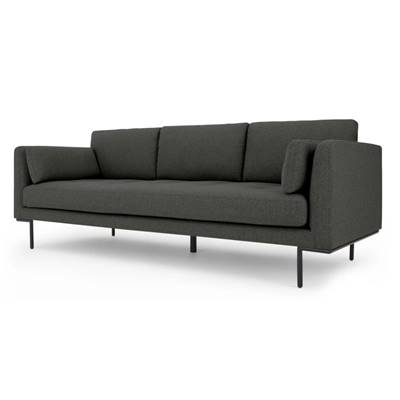 Harlow canapé 3 places gris anthracite