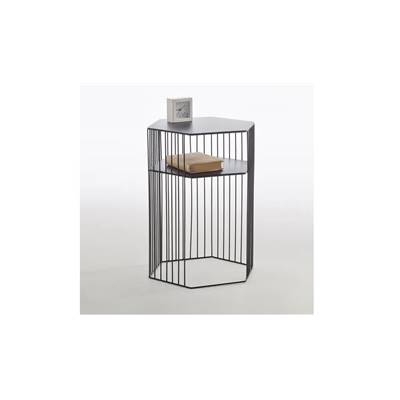 Alienor table de chevet metal filaire noir H40