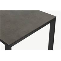 Corinna table béton et noir