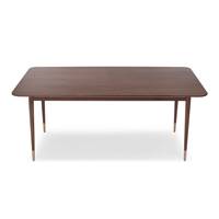 Living table  manger noyer et mtal dor