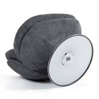 Topi fauteuil pivotant tissu texturé gris foncé