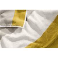 Aiko lot de 4 serviettes de bain jaune moutarde