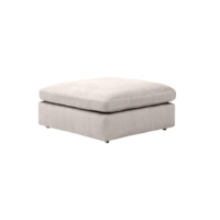 Wayne pouf pour canapé en tissu sable