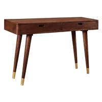 Vidax console en bois dtails dors 2 tiroirs