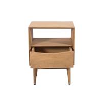 Allye table de chevet 1 niche 1 tiroir en bois de manguier