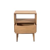 Allye table de chevet 1 niche 1 tiroir en bois de manguier