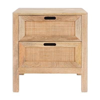 Vanile table de chevet en bois de manguier 1 porte