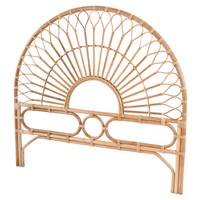 Boho tête de lit 140cm en rotin naturel