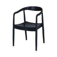 Kaleo chaise en bois de teck noir