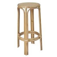 Virage tabouret de bar rond en rotin H75