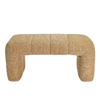 Bruna banc en tissu tweed jaune miami