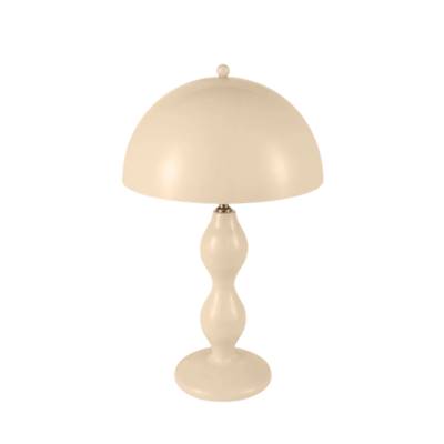 Odete lampe de table style champignon beige satiné