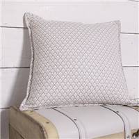 Ethnik coussin 38x38 en coton motif écaille beige