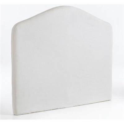 Housse de tête de lit arrondi crème lin 160