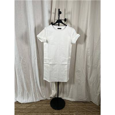 Robe blanche effet jean - T34