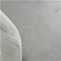 Opera chaise en velours gris souris pieds dorés