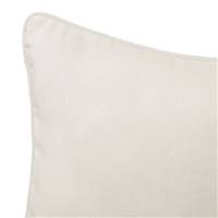 Antelina coussin en toile teint blanc 50x30