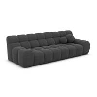 Boon canapé 4 places en tissu texturé gris anthracite