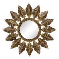 Sunflo miroir soleil en MDF doré