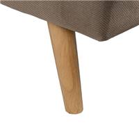 Canapé-lit convertible en tissu beige foncé et bois