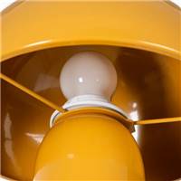 Lampe de table orange en métal champignon H31,5