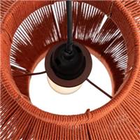 Razzo suspension en corde de papier orange style lampion H28,5cm