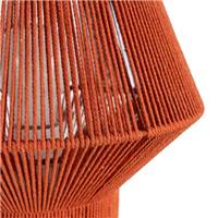 Razzo lampe de table en corde de papier orange H26cm