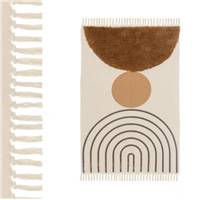 Leva tapis en polycoton multicolore 120x180