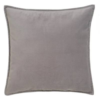 Burn coussin en polyester velours gris clair 55x55