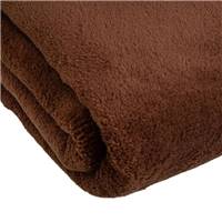 Corail plaid en polyester marron 130x160