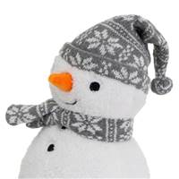 Snow butoir de porte bonhomme de neige bonnet gris