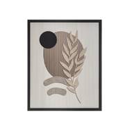 Mix tableau en mdf motif feuille B