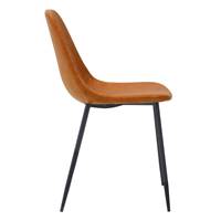 Vladi chaise en cuir synthétique camel
