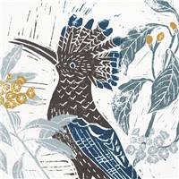 Bahu affiche encadré motif oiseau