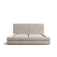 Tichani lit boxspring 160x200 en velours sable