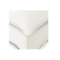 Kalisto pouf coton et lin blanc