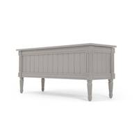Bourbon banquette ottomane gris
