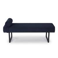 Claro banc bouclé bleu nuit et noir