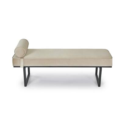 Claro banc velours taupe macadamia et noir