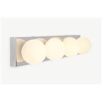 Apollo applique murale LED chrom et verre dpoli