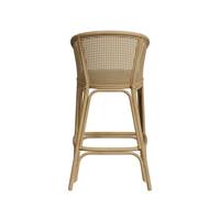 Raysa chaise ilot central en rotin et tissu crème H72