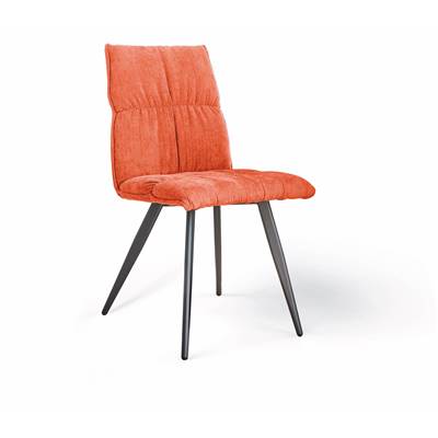 Aclé chaise tissu orange mandarine
