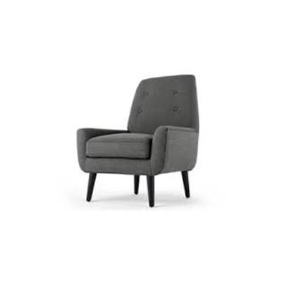 Imogen fauteuil double tons gris