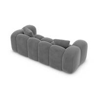 Cotton canapé 2 places en velours gris foncé