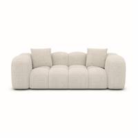 Cotton canapé 2 places en tissu bouclé toffe gris