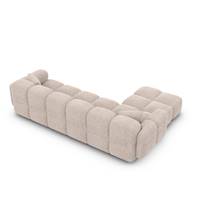 Scala canapé d'angle gauche en tissu texturé beige