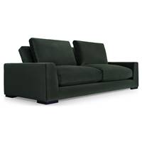 Brady canapé 3 places en tissu vert