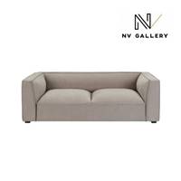 Basil canap 3 places en velours taupe